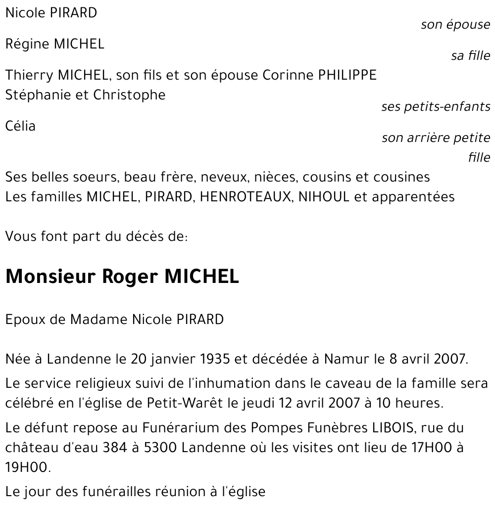 Roger MICHEL