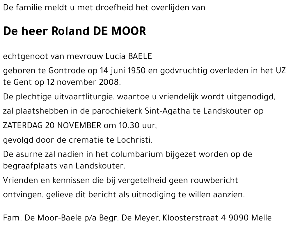 Roland De Moor