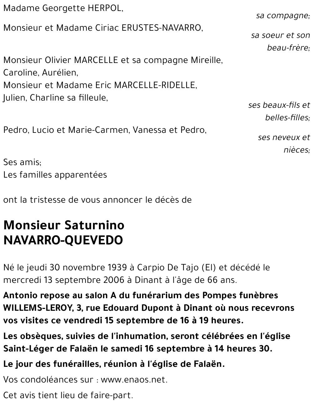 Saturnino NAVARRO-QUEVEDO