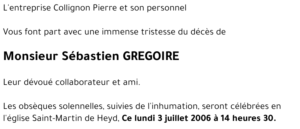 Sébastien GREGOIRE