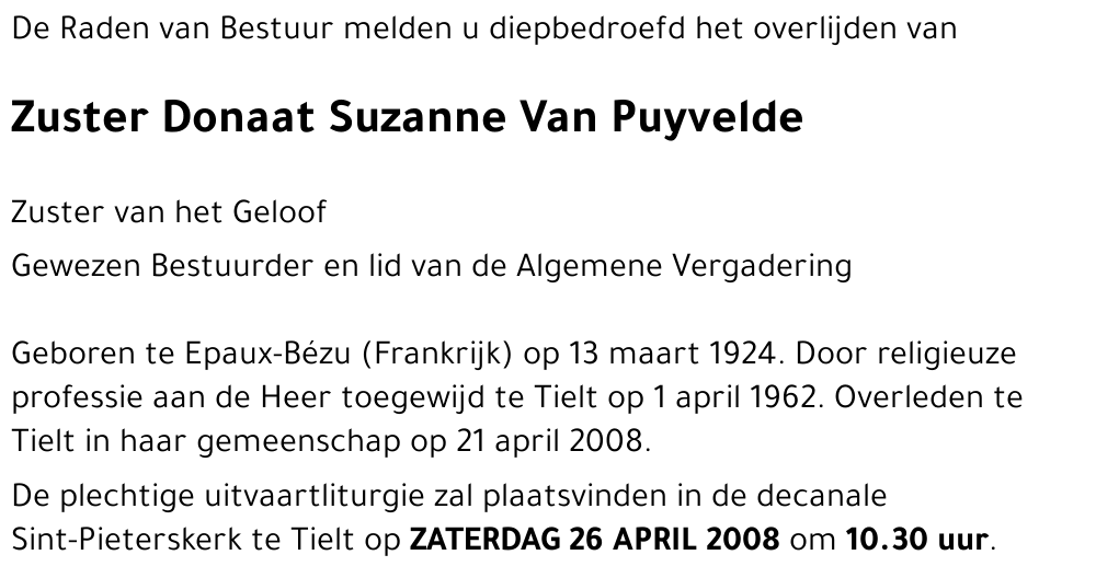 Suzanne Van Puyvelde