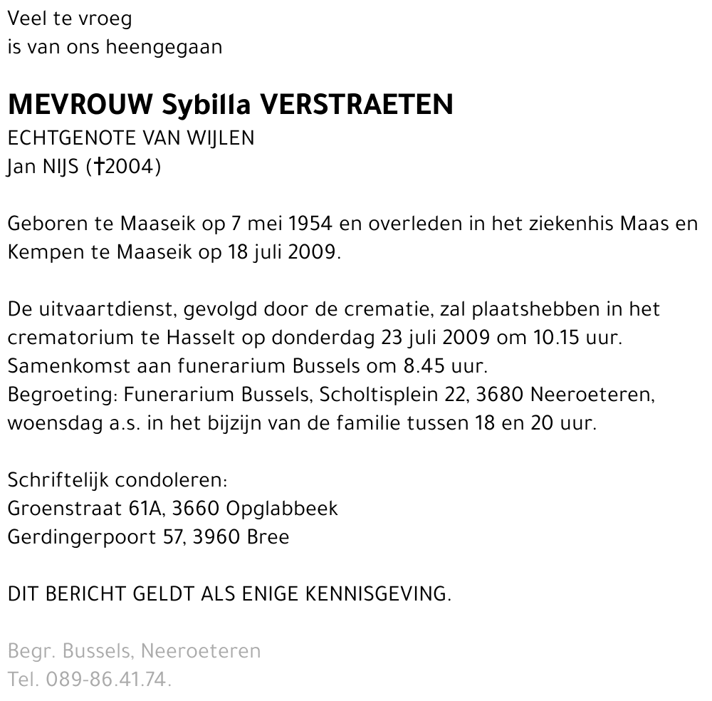 Sybilla Verstraeten