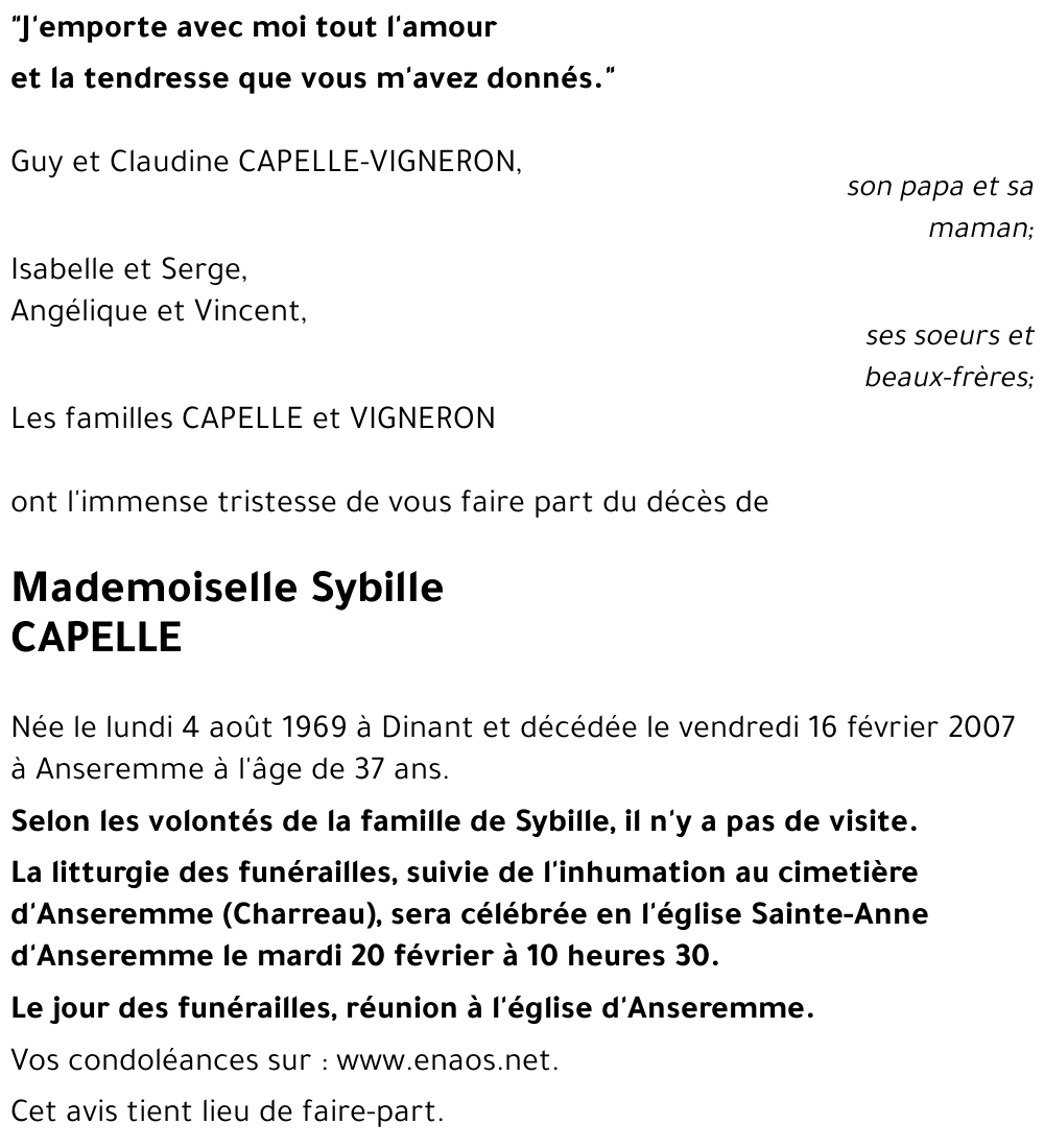 Sybille CAPELLE
