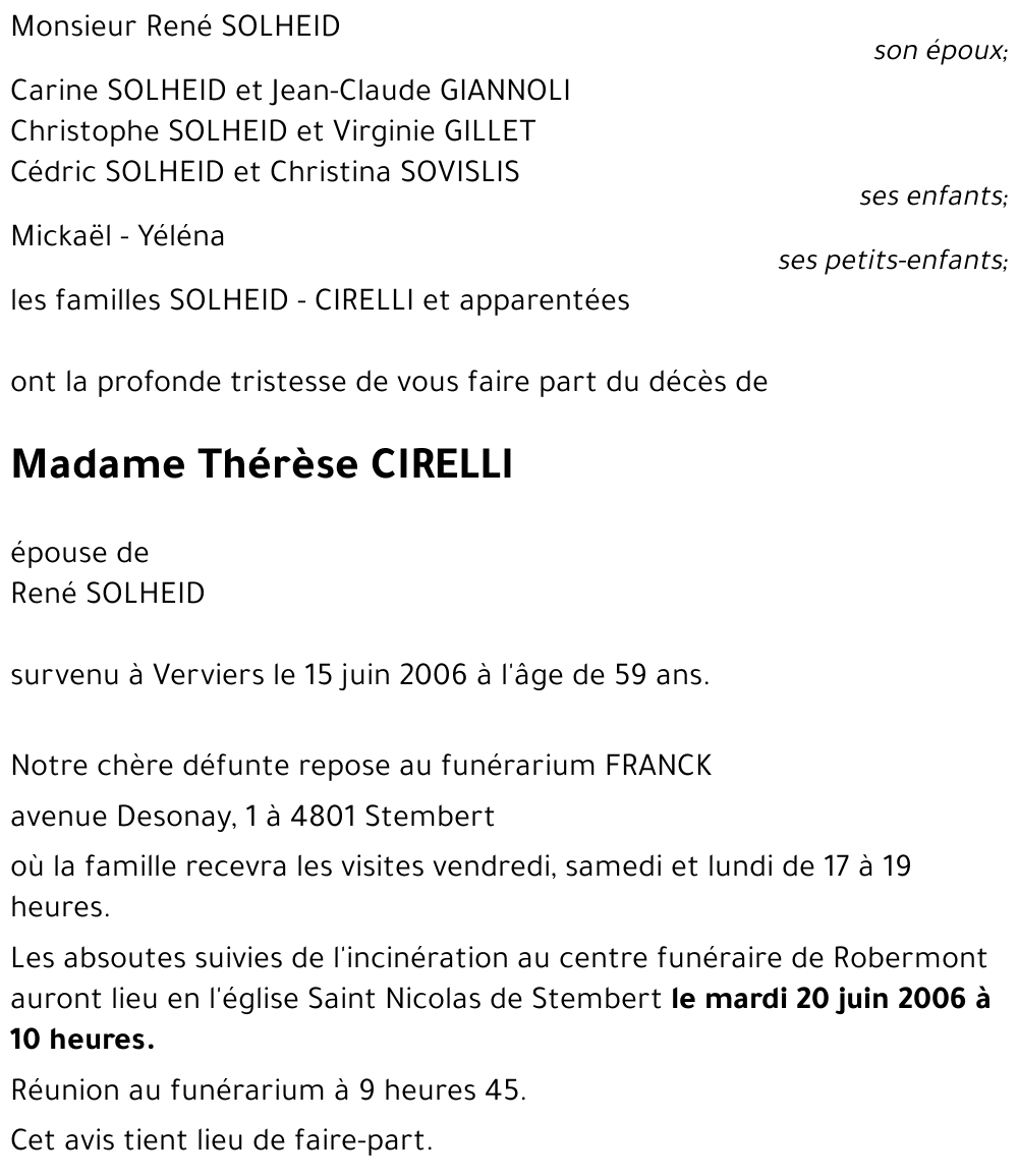 Thérèse CIRELLI