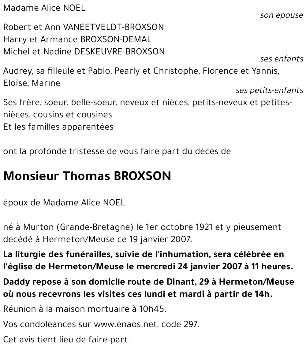 Thomas BROXSON