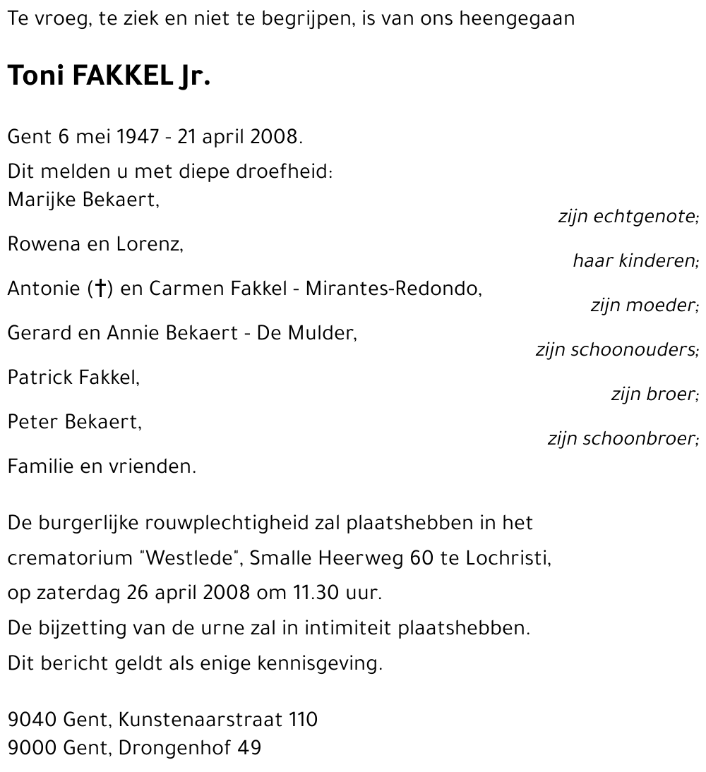 Toni FAKKEL