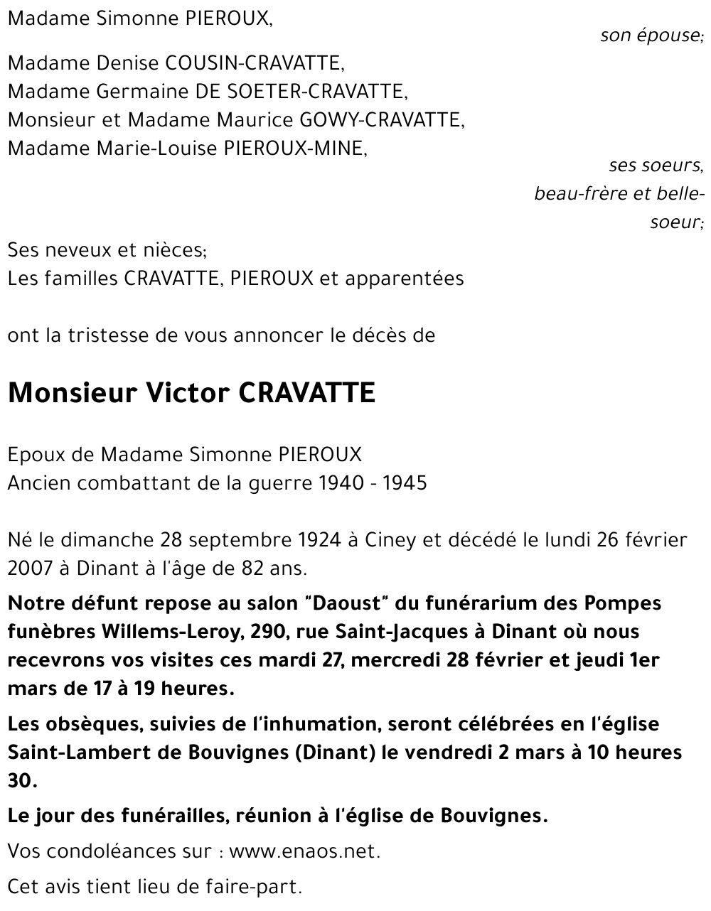 Victor CRAVATTE