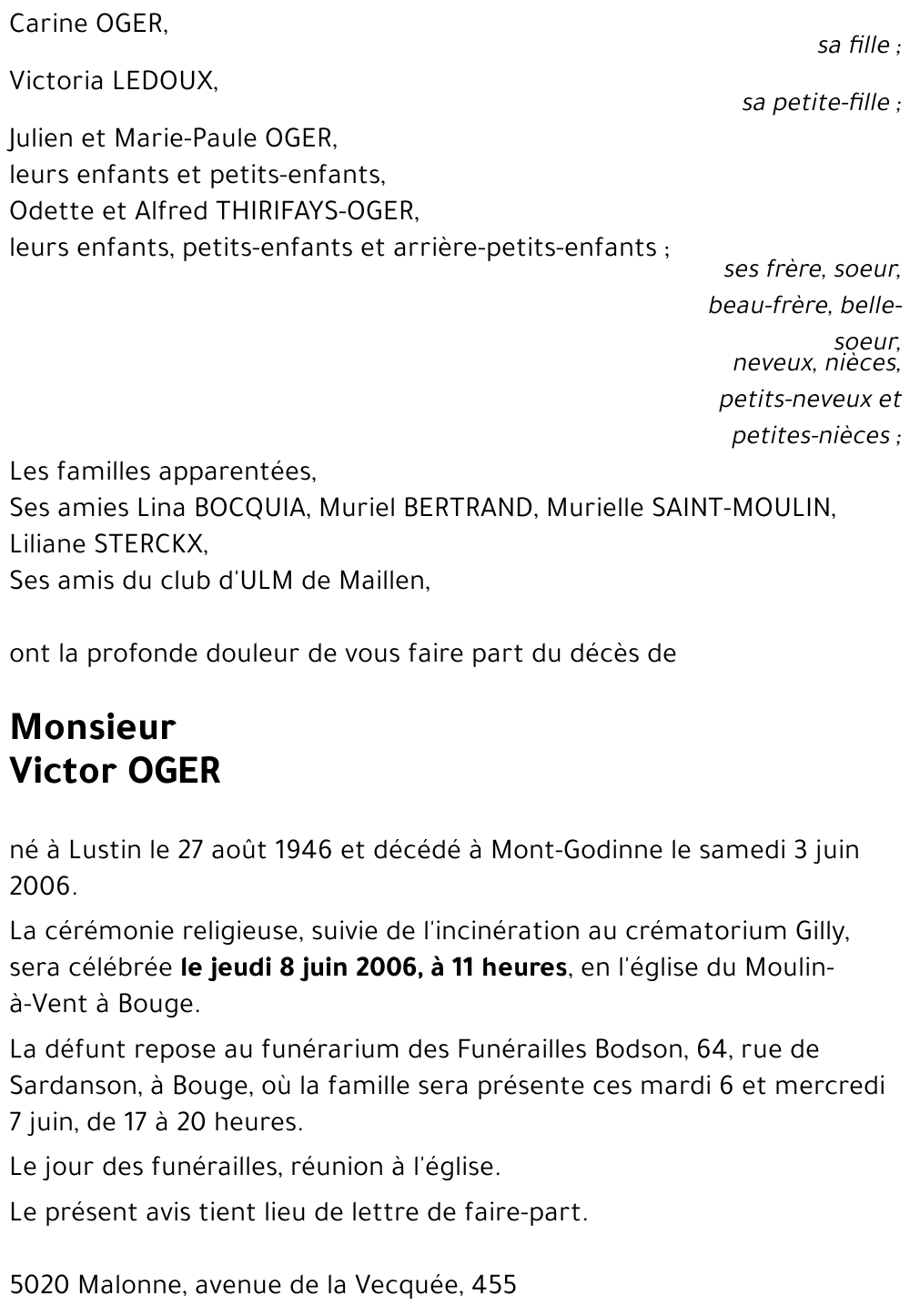 Victor OGER