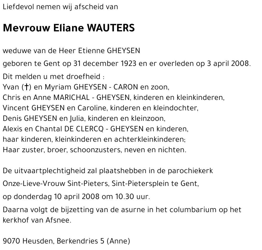 wauters Eliane