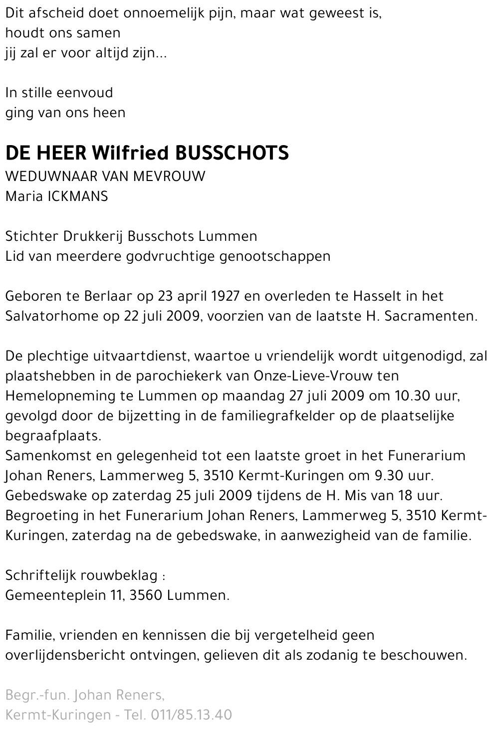 Wilfried Busschots