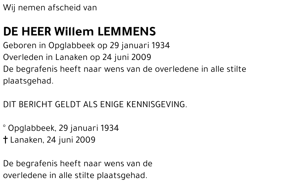 Willem Lemmens