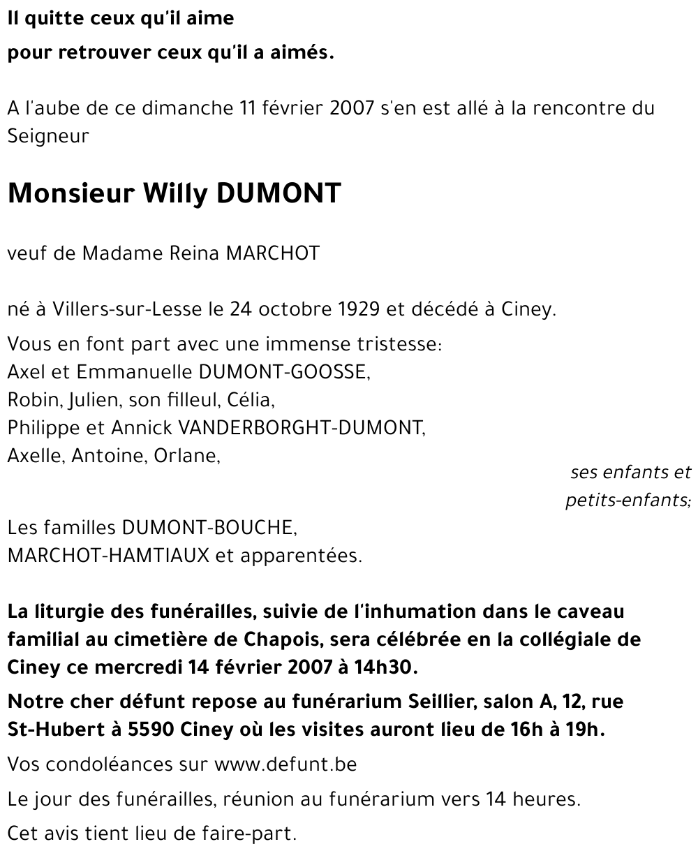 Willy DUMONT