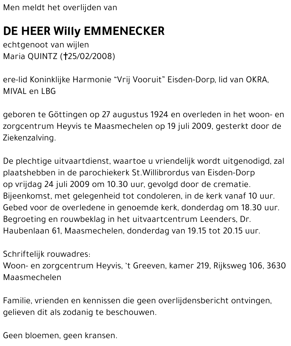 Willy Emmenecker