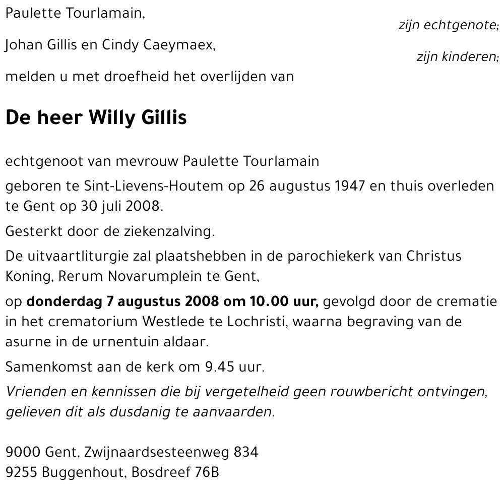 Willy Gillis