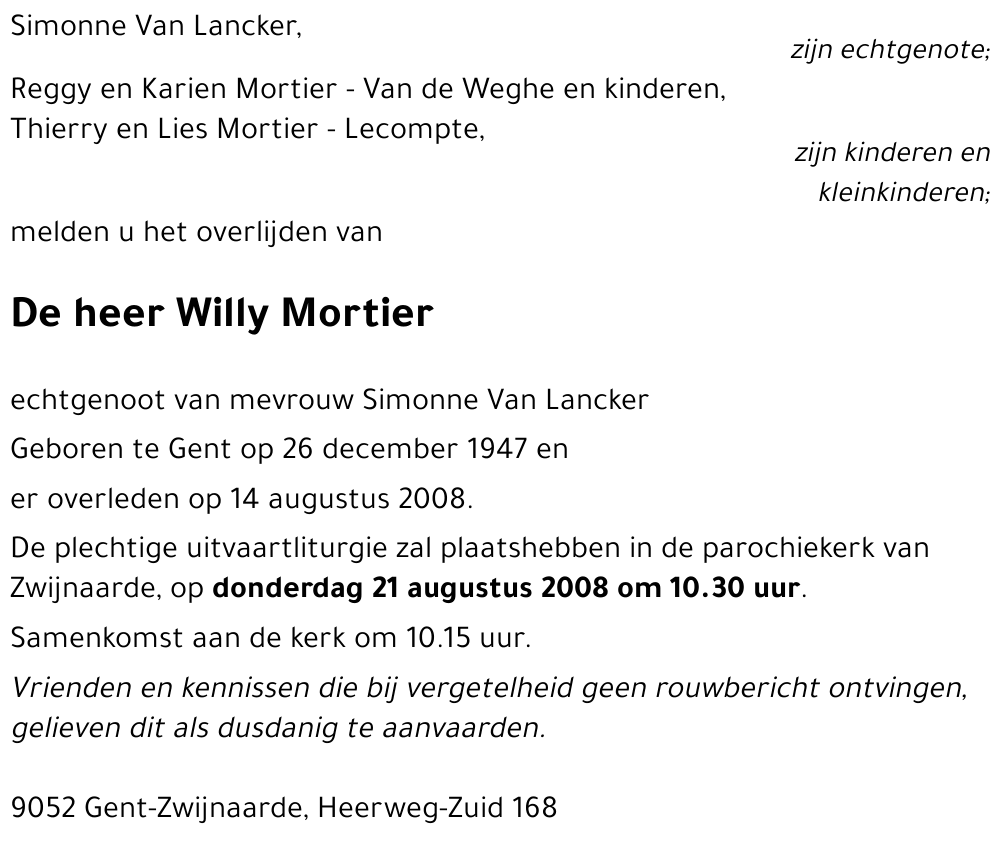 Willy Mortier