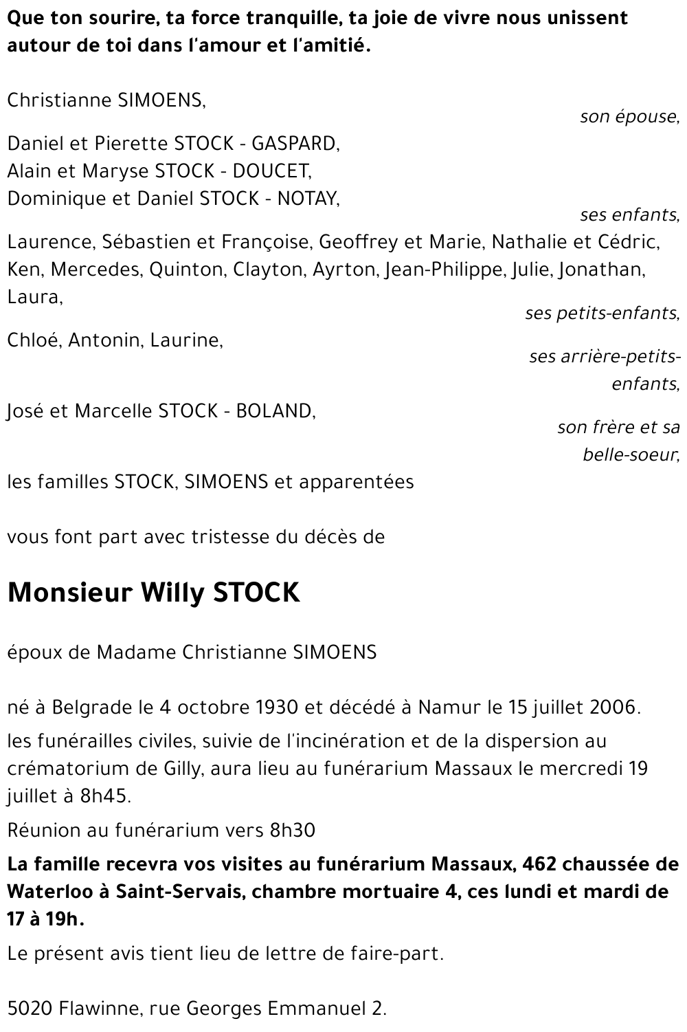Willy STOCK