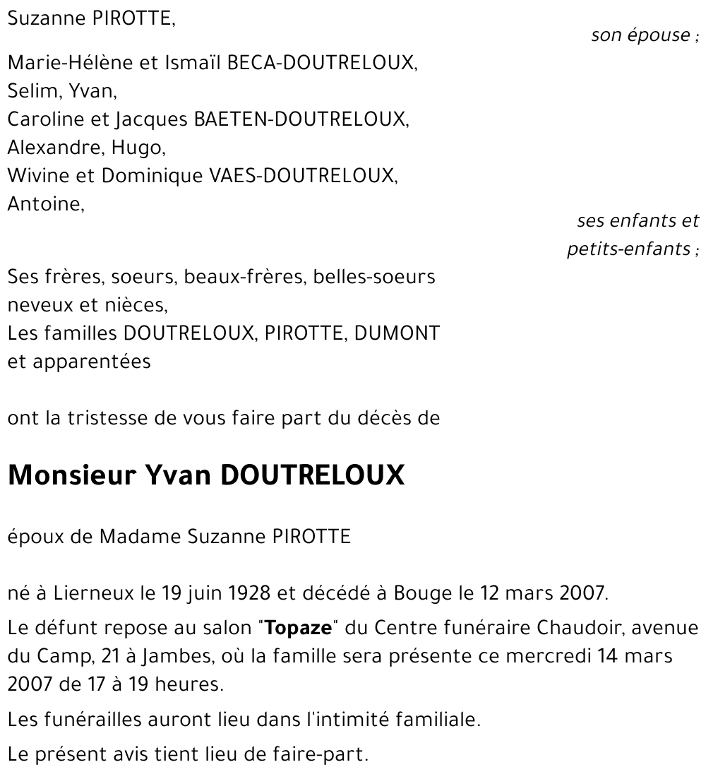 Yvan DOUTRELOUX