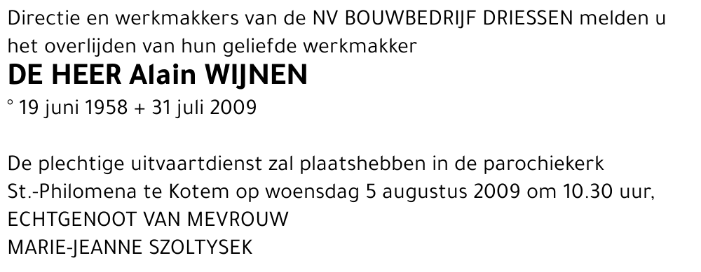 Alain WIJNEN
