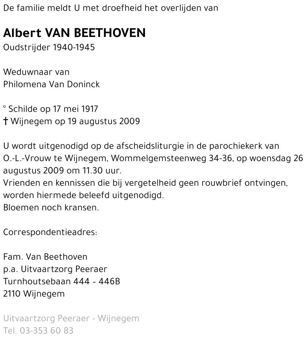 Albert Van Beethoven