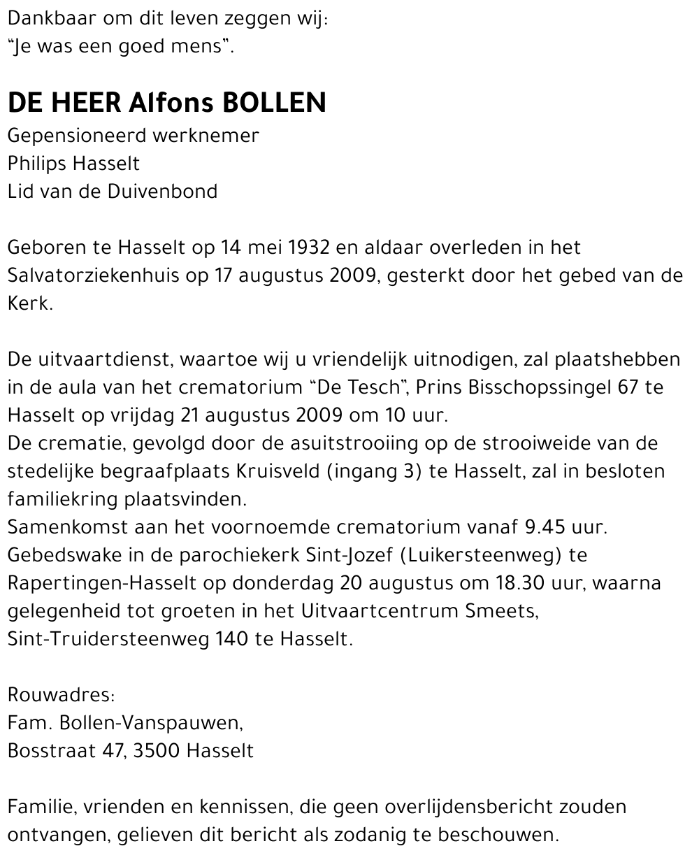Alfons Bollen