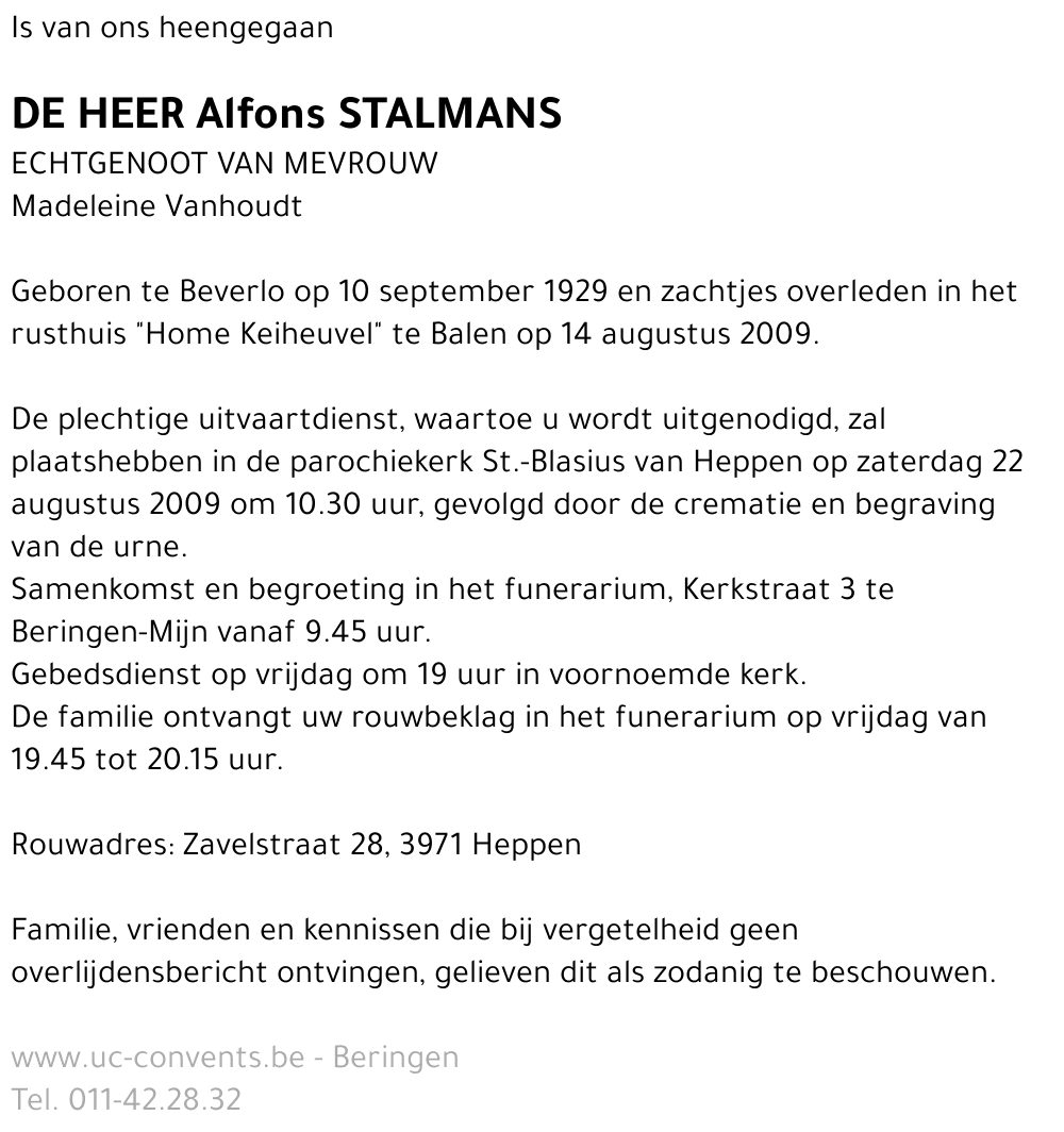 Alfons Stalmans