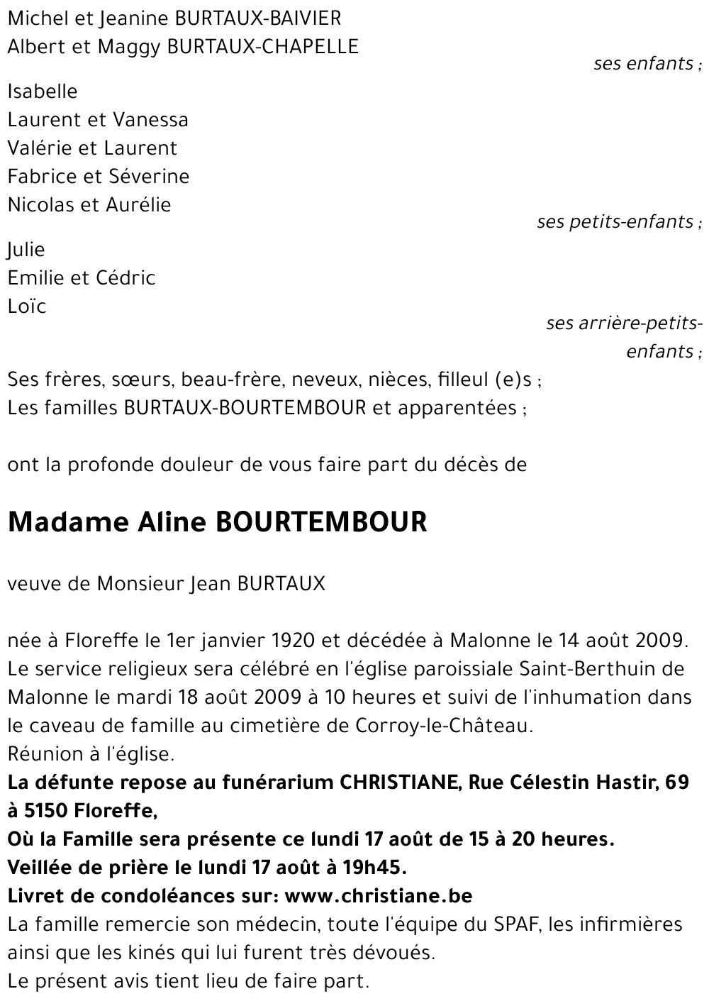 Aline BOURTEMBOUR