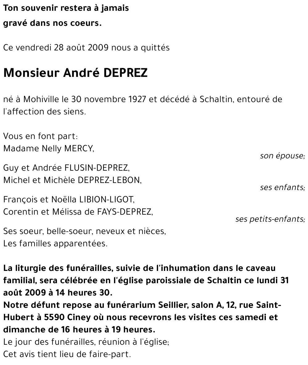 André DEPREZ