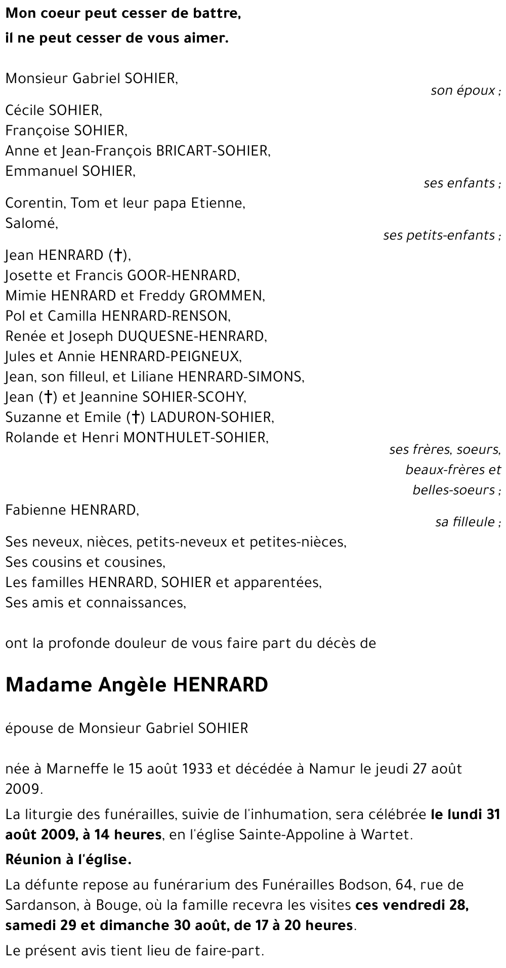 Angèle HENRARD