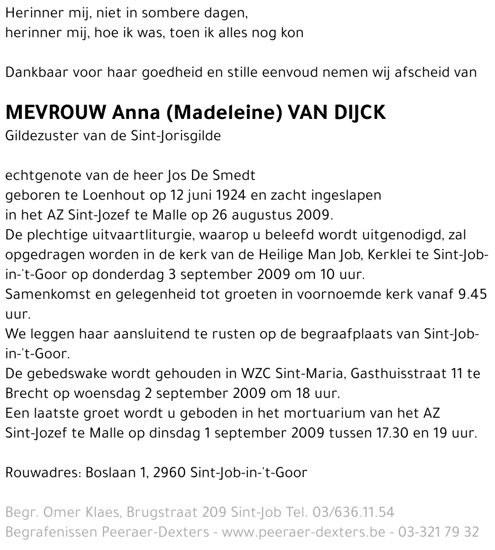 Anna Van Dijck