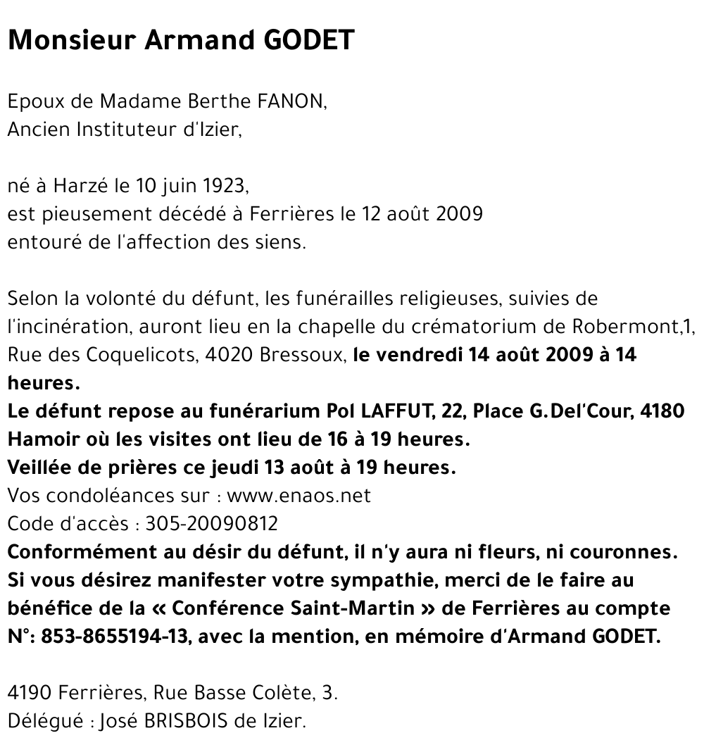 Armand GODET