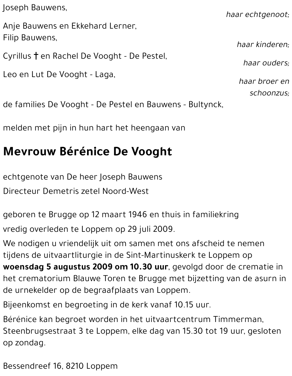 Bérénice De Vooght