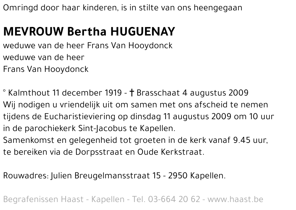 Bertha Huguenay