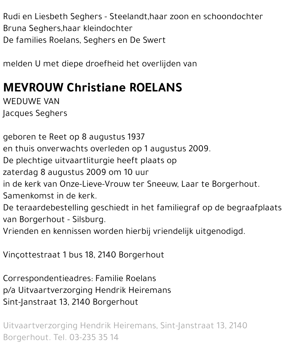 Christiane Roelans