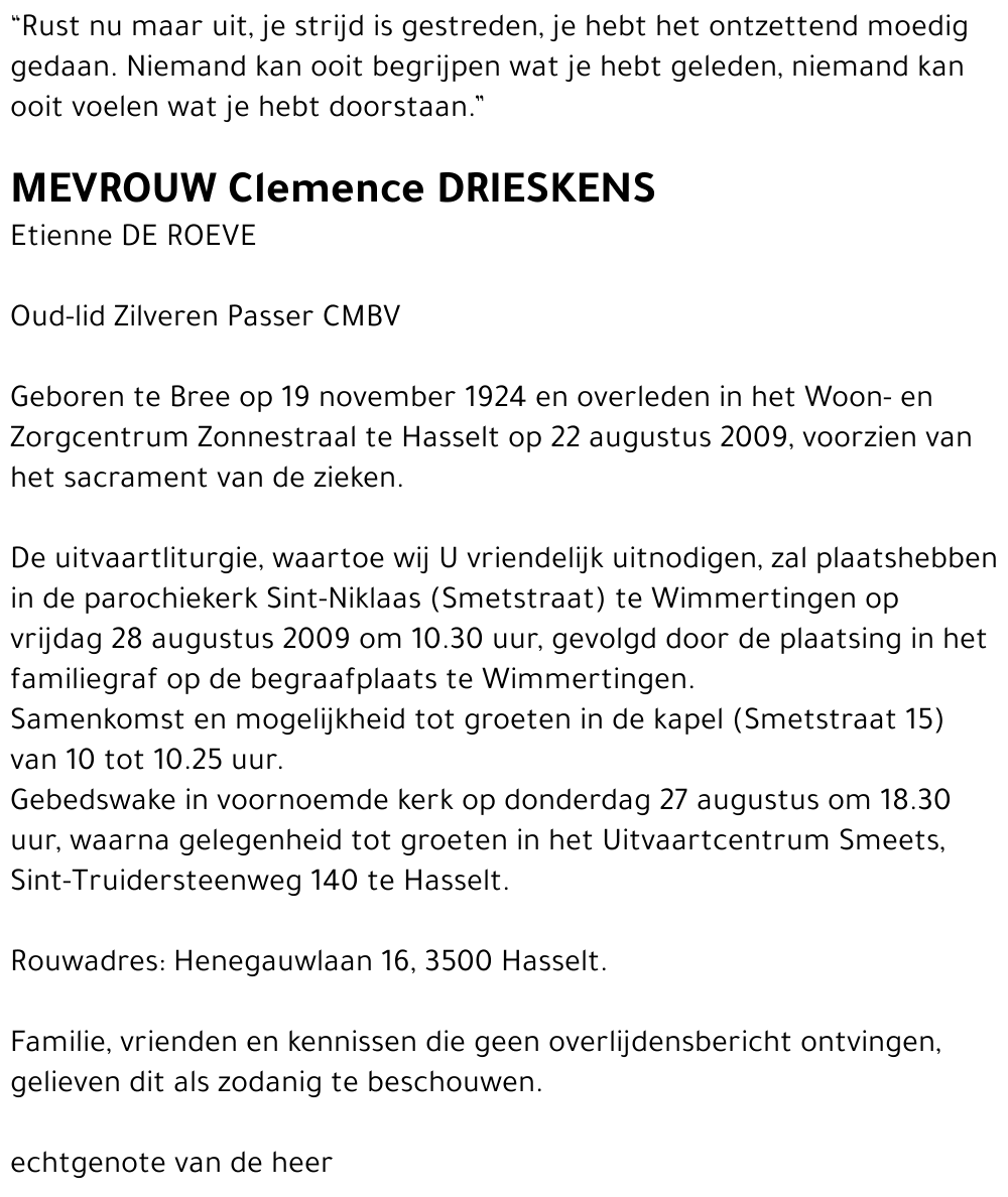 Clementina Drieskens