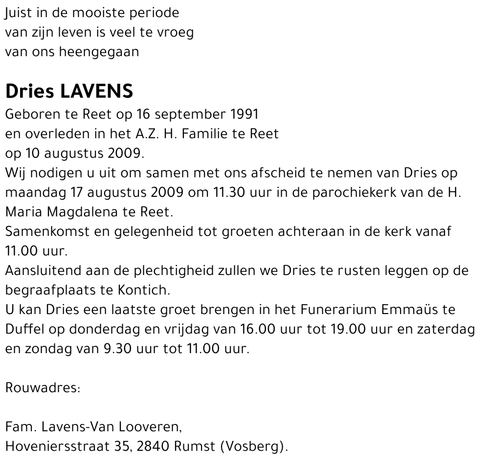 Dries Lavens
