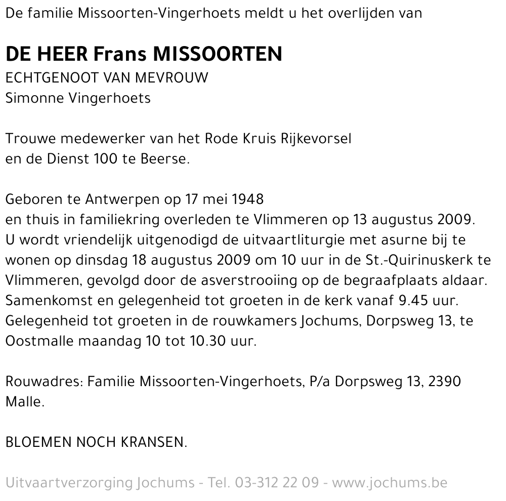 Frans Missoorten