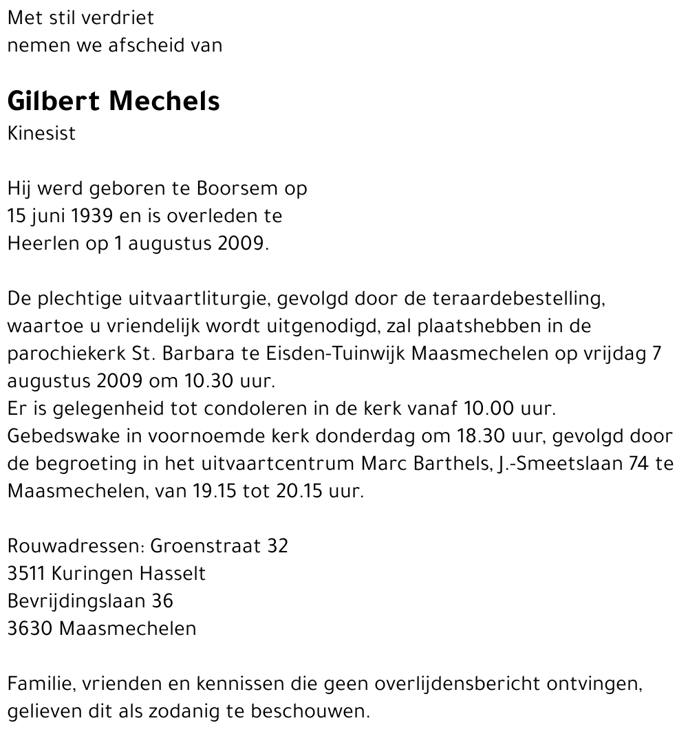 Gilbert Mechels
