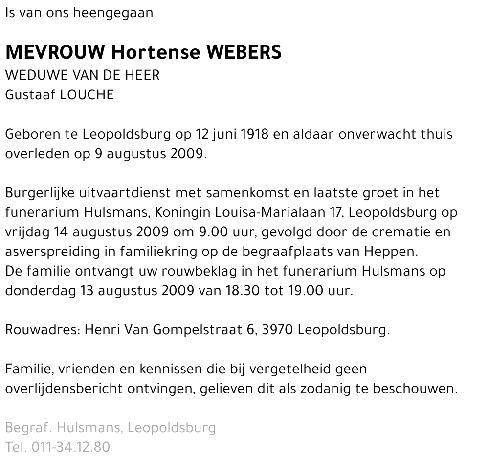 Hortense Webers