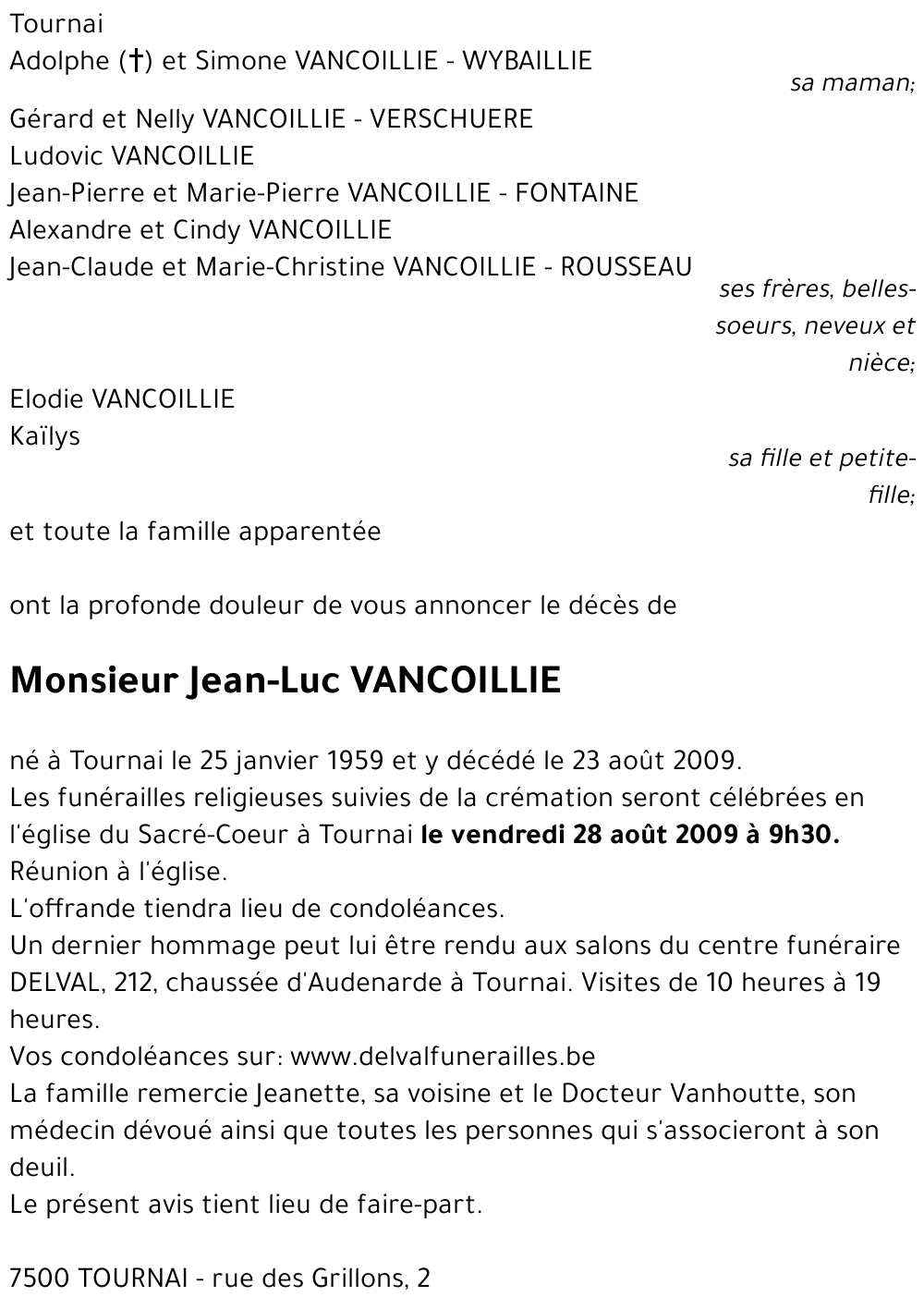 Jean-Luc VANCOILLIE