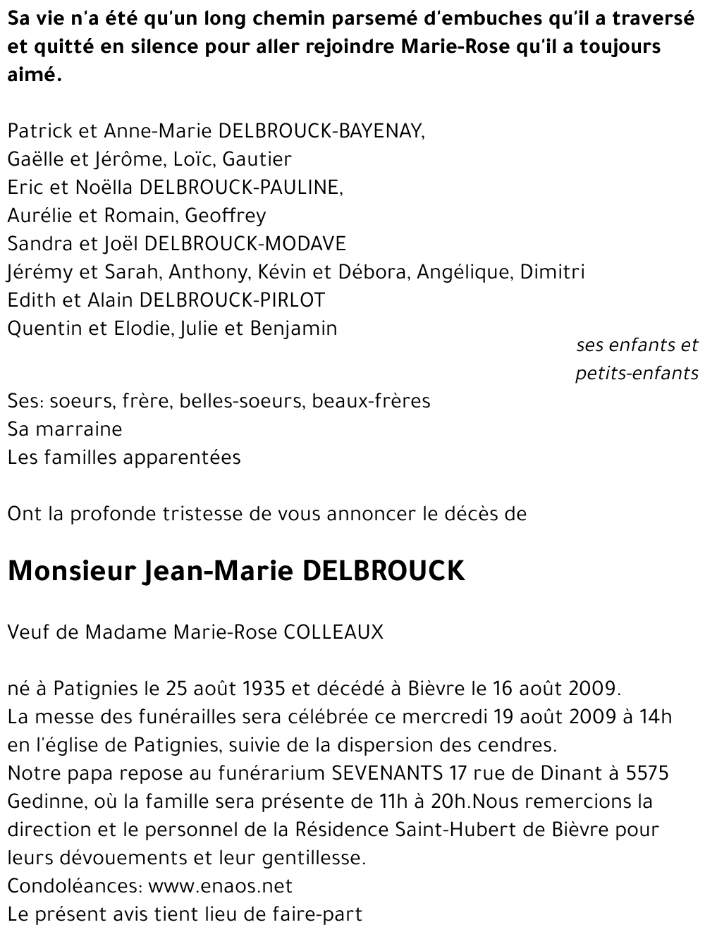Jean-Marie DELBROUCK