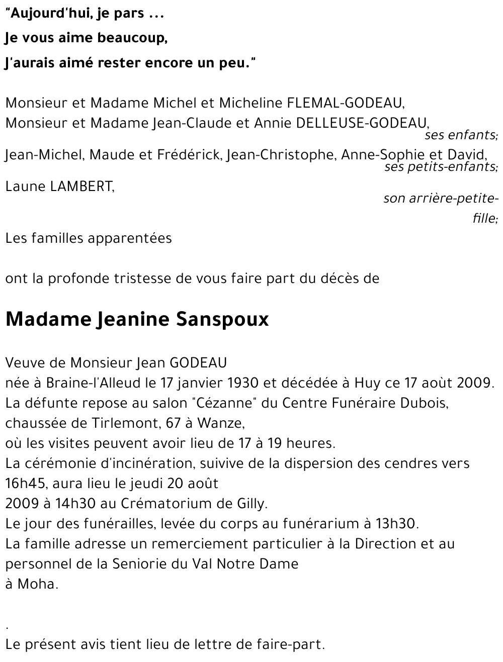 Jeanine Sanspoux