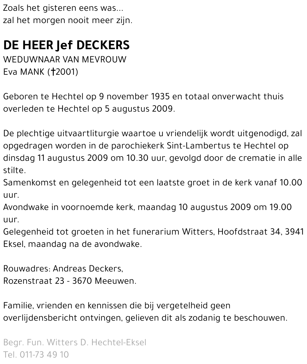 Jef Deckers