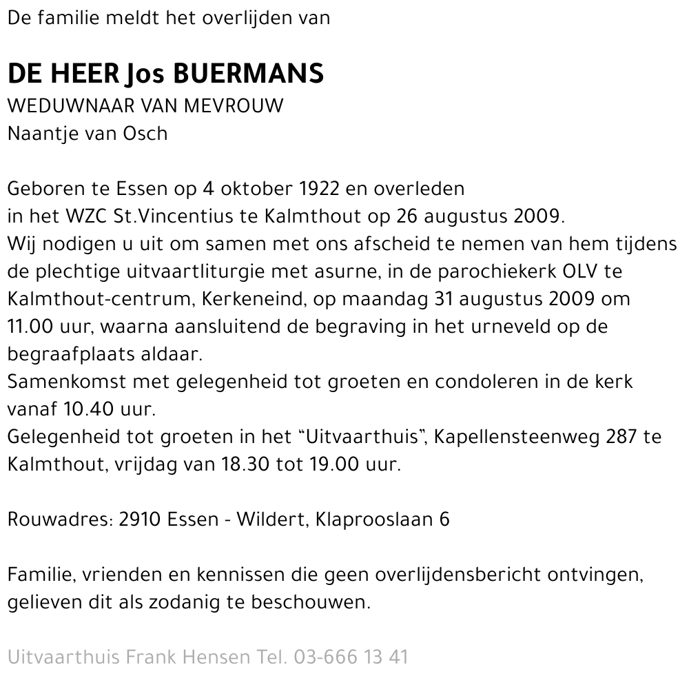 Jos Buermans