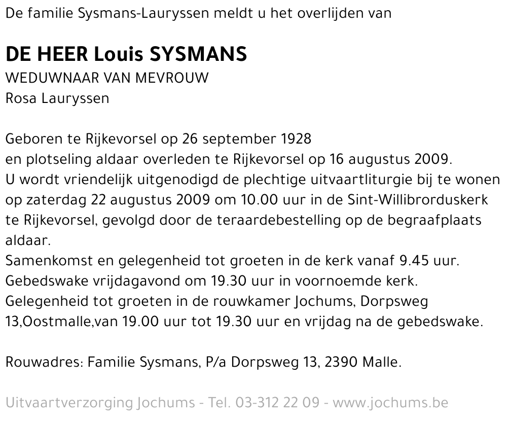 Louis Sysmans
