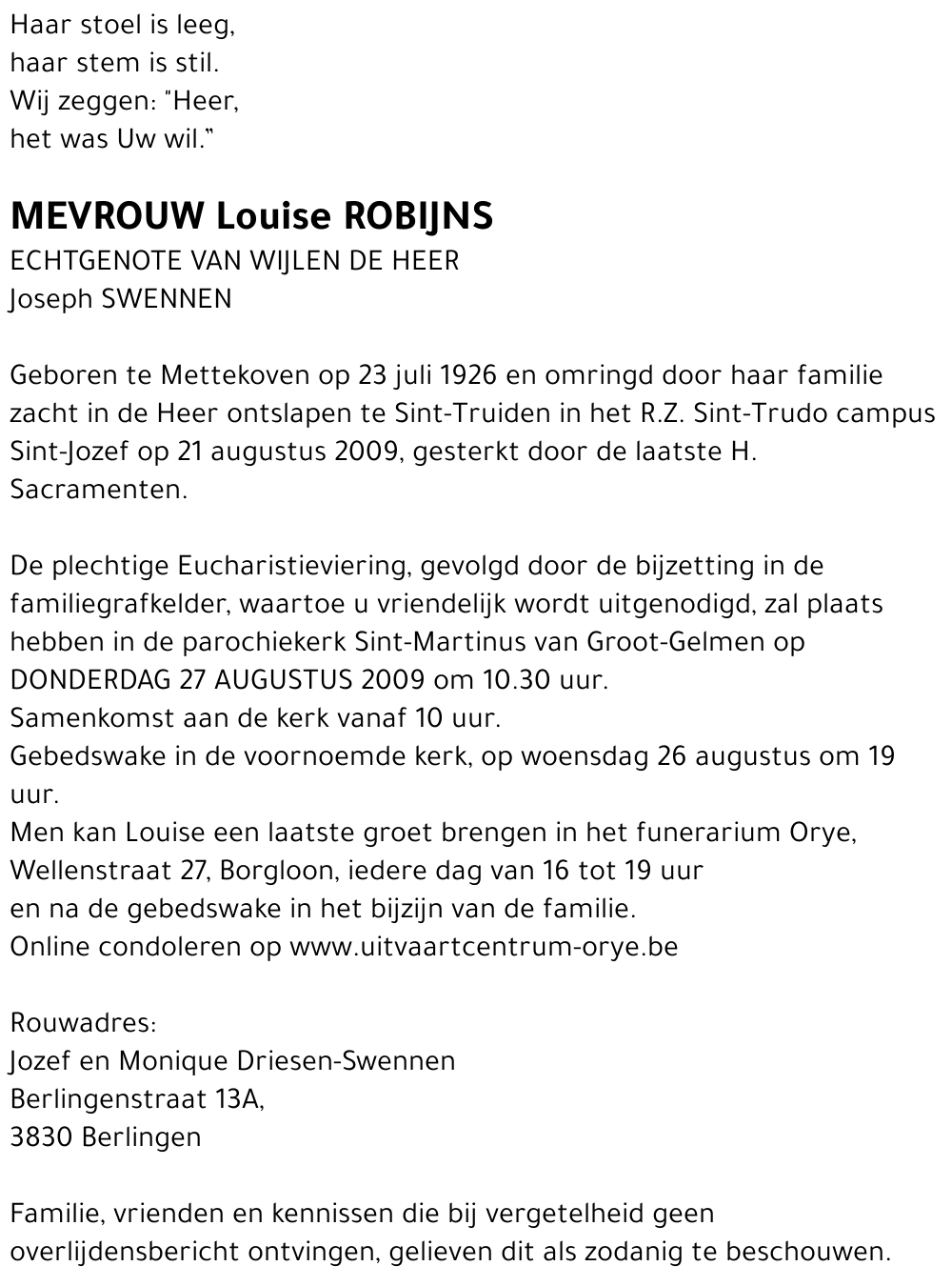 Louise ROBIJNS
