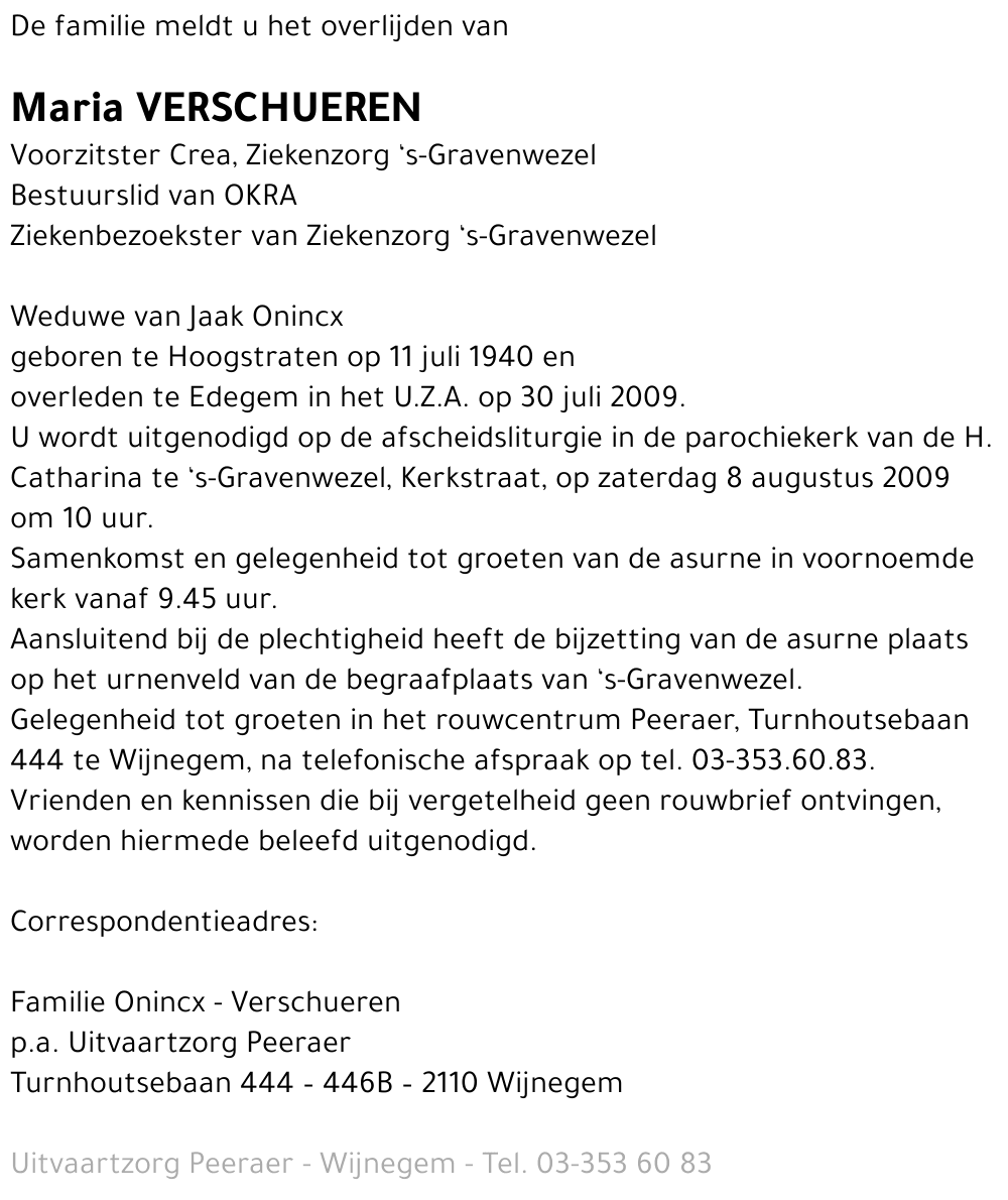 Maria Verschueren