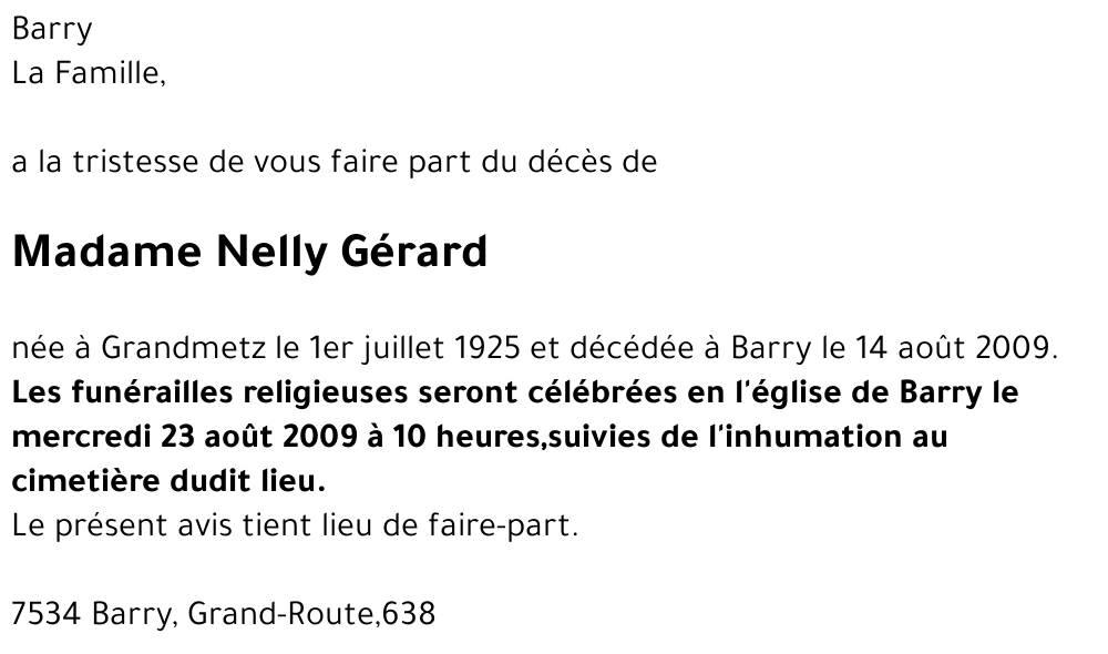 Nelly Gérard
