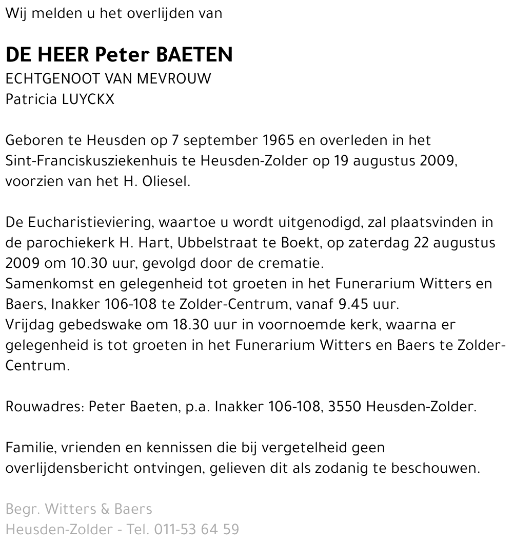 Peter Baeten