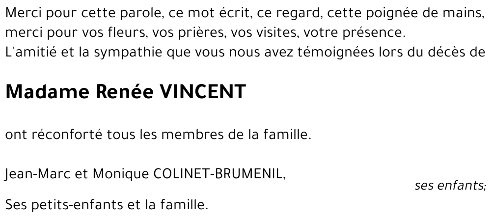 Renée VINCENT