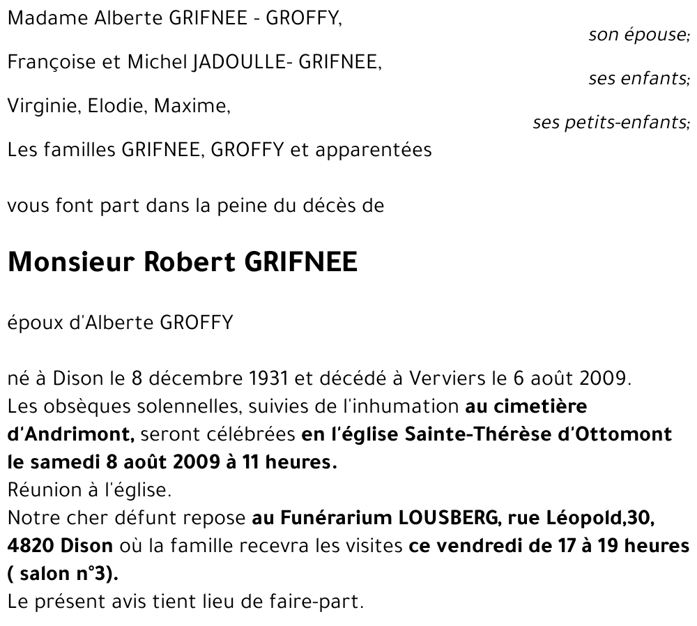 Robert GRIFNEE